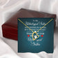 To My Unbiological Sister Not Sister by Blood Forever Necklace w Message Card-Express Your Love Gifts