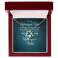 To My Unbiological Sister Not Sister by Blood Forever Necklace w Message Card-Express Your Love Gifts
