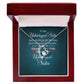 To My Unbiological Sister Not Sister by Blood Forever Necklace w Message Card-Express Your Love Gifts