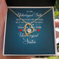 To My Unbiological Sister Not Sister by Blood Forever Necklace w Message Card-Express Your Love Gifts