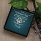 To My Unbiological Sister Not Sister by Blood Forever Necklace w Message Card-Express Your Love Gifts