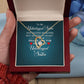 To My Unbiological Sister Not Sister by Blood Forever Necklace w Message Card-Express Your Love Gifts
