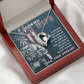 To My Wife A soldier Dosen't Fight Army Wife Forever Necklace w Message Card-Express Your Love Gifts
