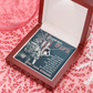 To My Wife A soldier Dosen't Fight Army Wife Forever Necklace w Message Card-Express Your Love Gifts