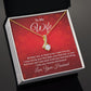 To My Wife All That I Am Alluring Ribbon Necklace Message Card-Express Your Love Gifts