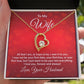 To My Wife All That I Am Forever Necklace w Message Card-Express Your Love Gifts