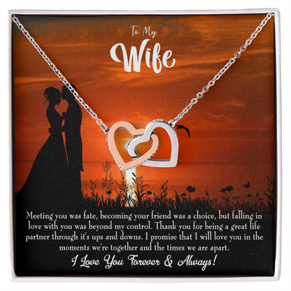 To My Wife Always and Forever Dark Inseparable Necklace-Express Your Love Gifts