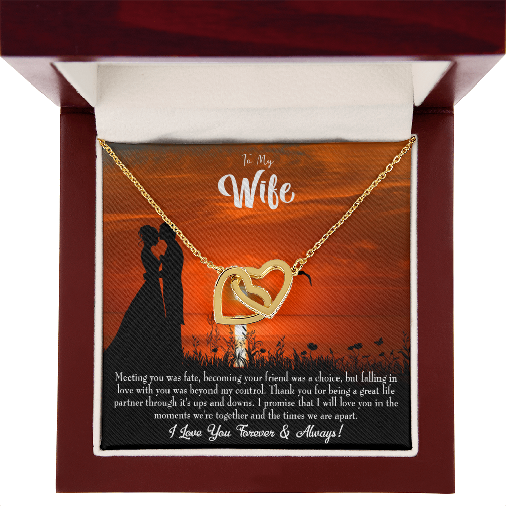 To My Wife Always and Forever Dark Inseparable Necklace-Express Your Love Gifts
