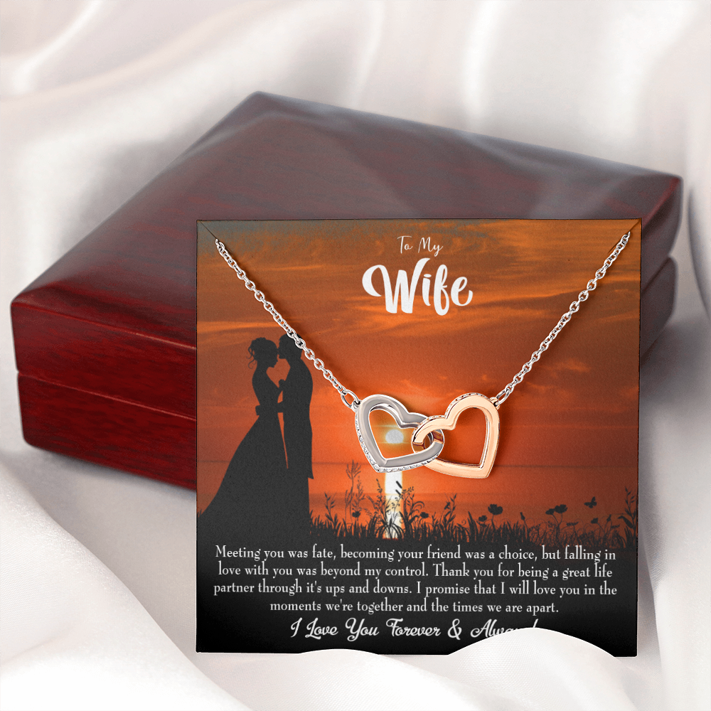 To My Wife Always and Forever Dark Inseparable Necklace-Express Your Love Gifts
