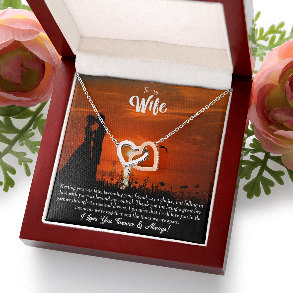 To My Wife Always and Forever Dark Inseparable Necklace-Express Your Love Gifts