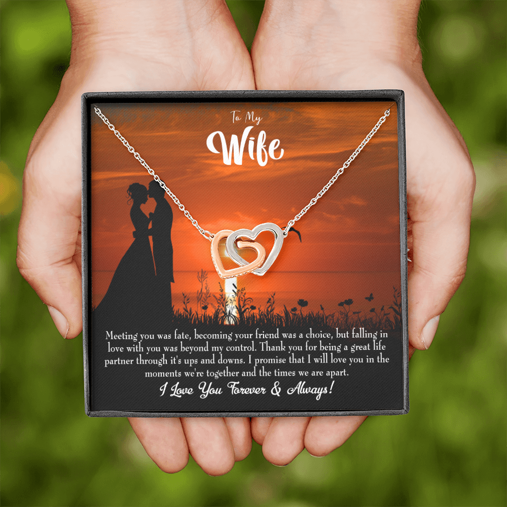 To My Wife Always and Forever Dark Inseparable Necklace-Express Your Love Gifts