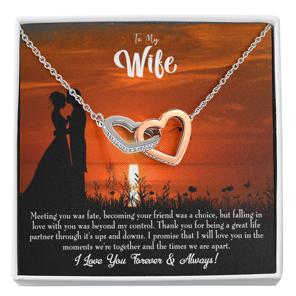 To My Wife Always and Forever Dark Inseparable Necklace-Express Your Love Gifts