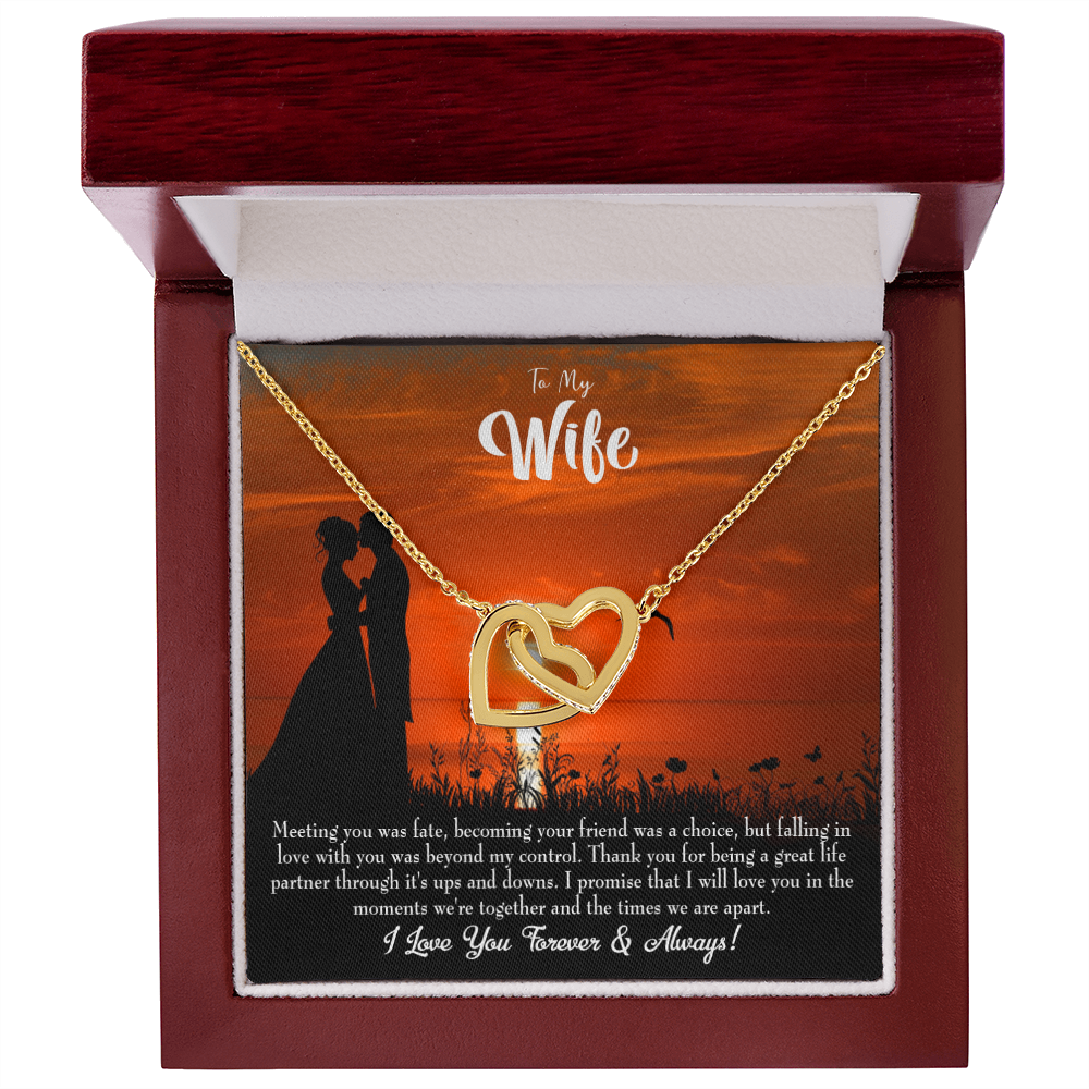 To My Wife Always and Forever Dark Inseparable Necklace-Express Your Love Gifts