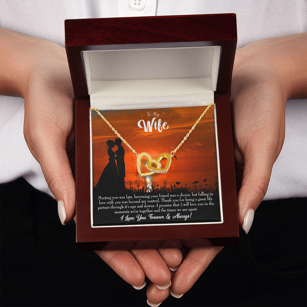 To My Wife Always and Forever Dark Inseparable Necklace-Express Your Love Gifts