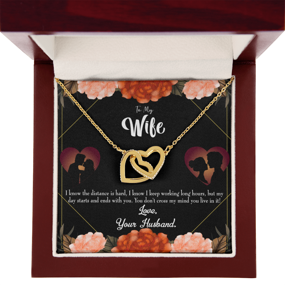 To My Wife Always on my Mind Inseparable Necklace-Express Your Love Gifts