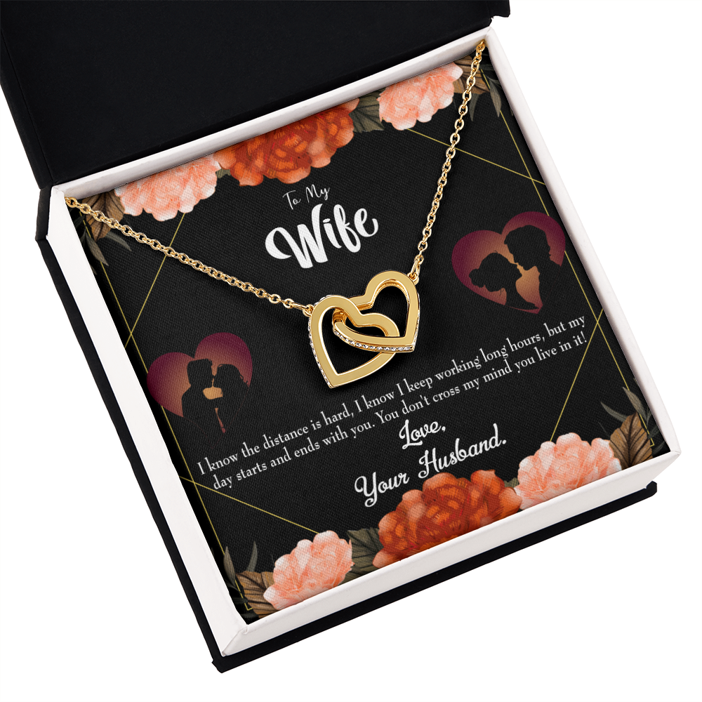 To My Wife Always on my Mind Inseparable Necklace-Express Your Love Gifts