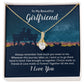 To My Wife Always Remember Alluring Ribbon Necklace Message Card-Express Your Love Gifts