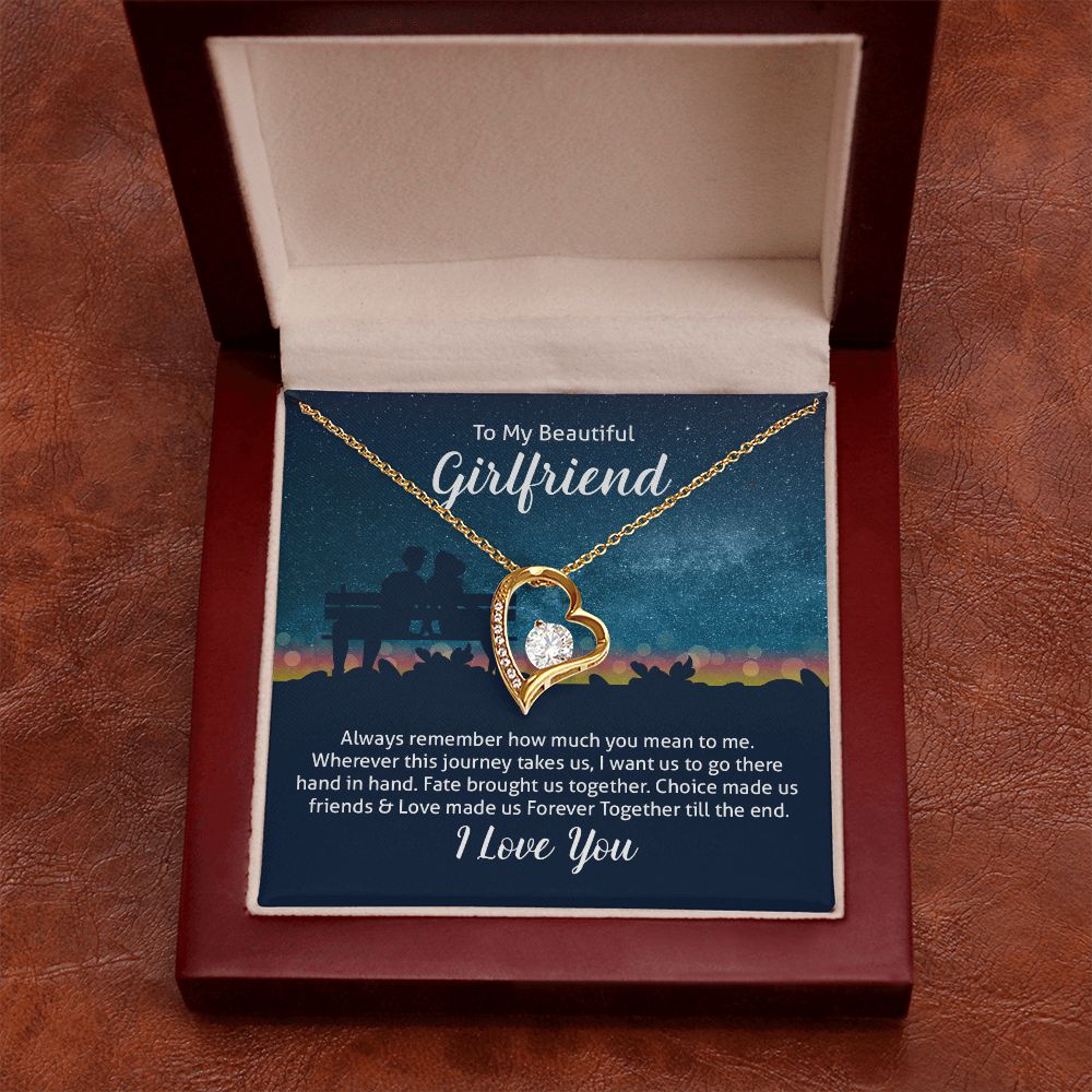 To My Wife Always Remember Forever Necklace w Message Card-Express Your Love Gifts