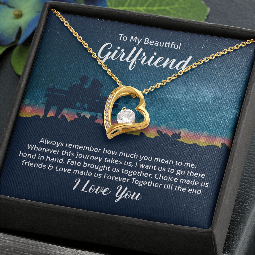 To My Wife Always Remember Forever Necklace w Message Card-Express Your Love Gifts