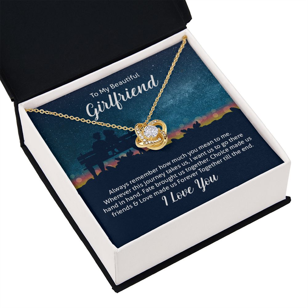 To My Wife Always Remember Infinity Knot Necklace Message Card-Express Your Love Gifts