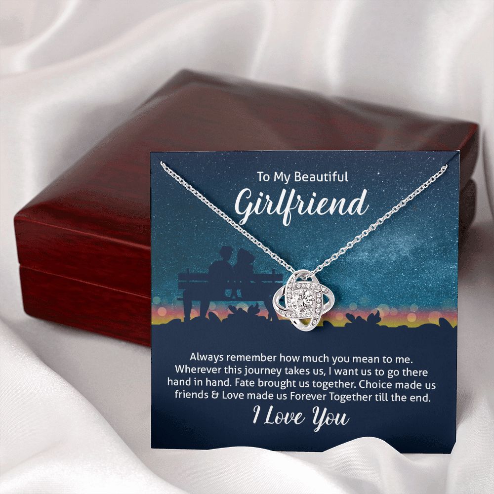 To My Wife Always Remember Infinity Knot Necklace Message Card-Express Your Love Gifts