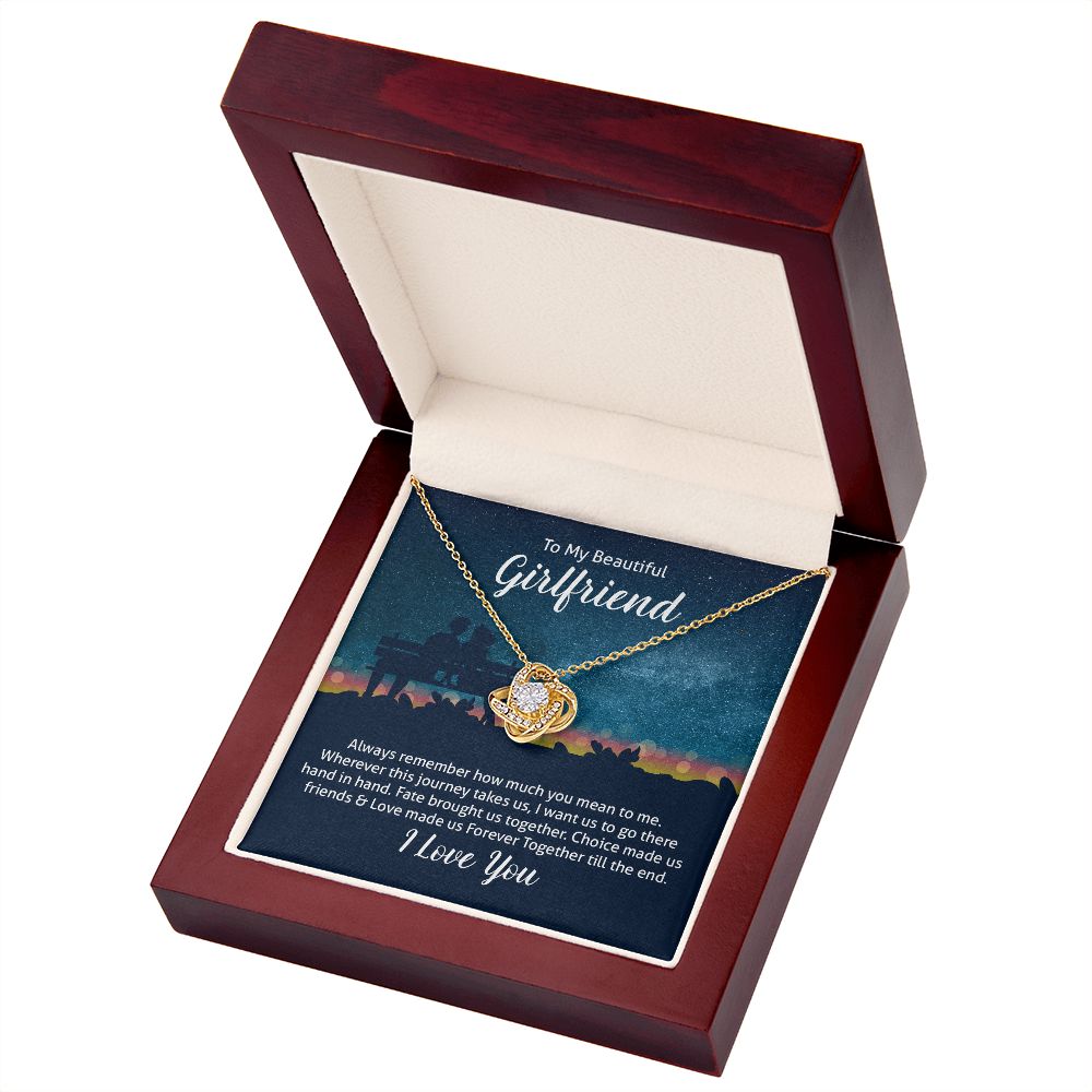 To My Wife Always Remember Infinity Knot Necklace Message Card-Express Your Love Gifts