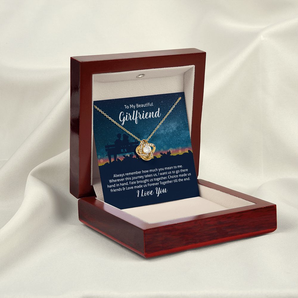 To My Wife Always Remember Infinity Knot Necklace Message Card-Express Your Love Gifts