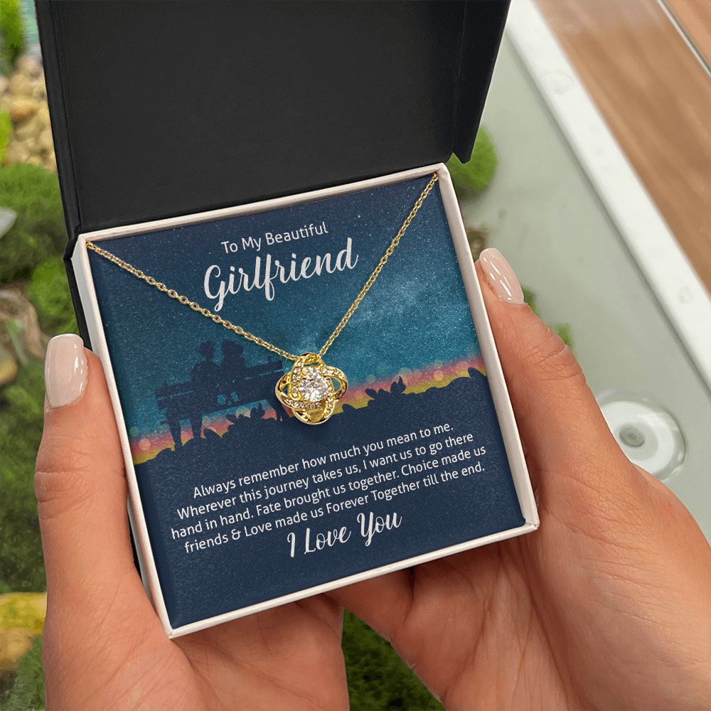 To My Wife Always Remember Infinity Knot Necklace Message Card-Express Your Love Gifts