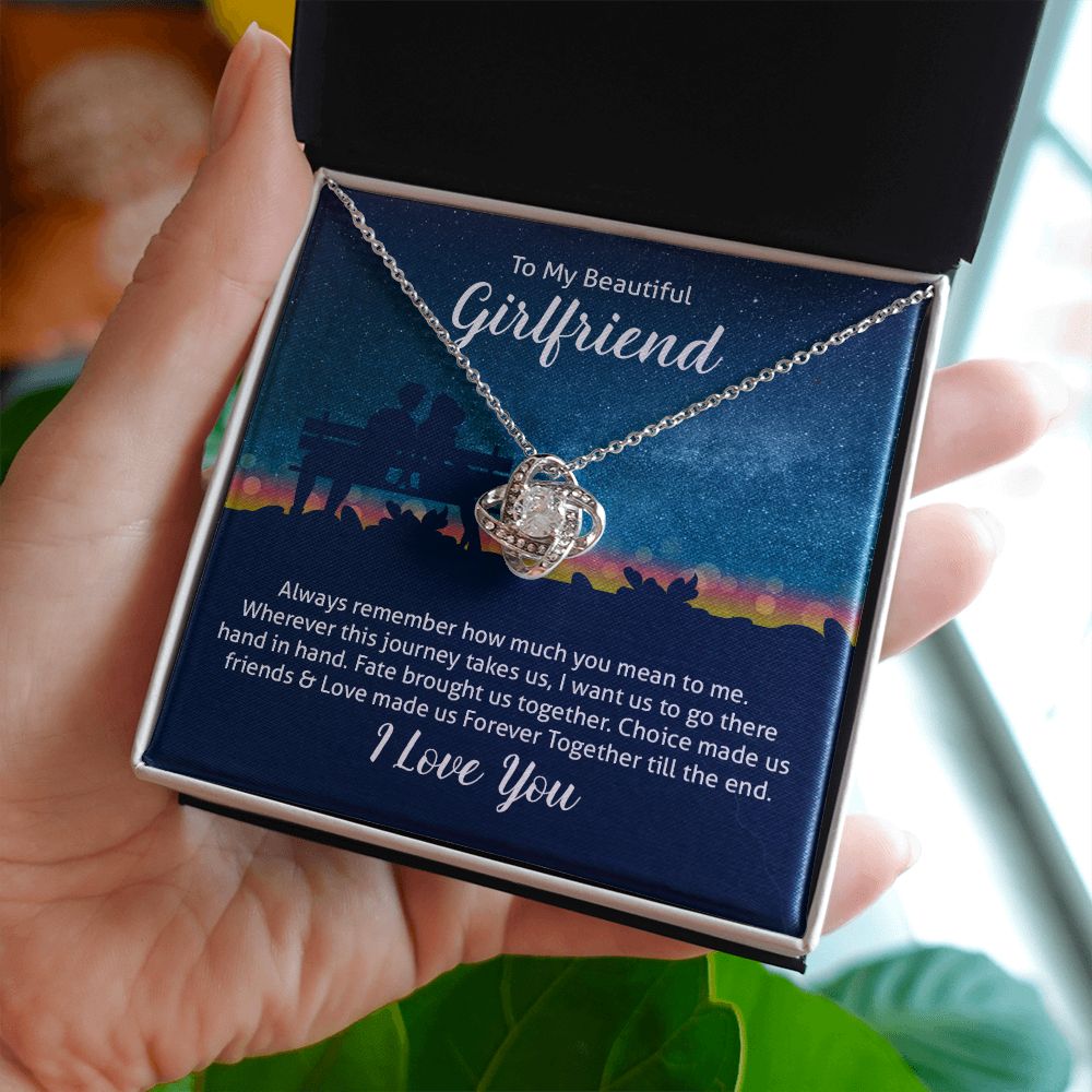 To My Wife Always Remember Infinity Knot Necklace Message Card-Express Your Love Gifts