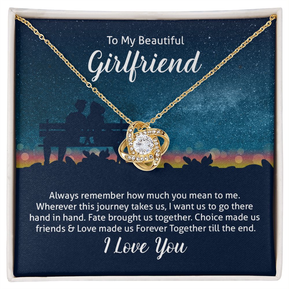 To My Wife Always Remember Infinity Knot Necklace Message Card-Express Your Love Gifts