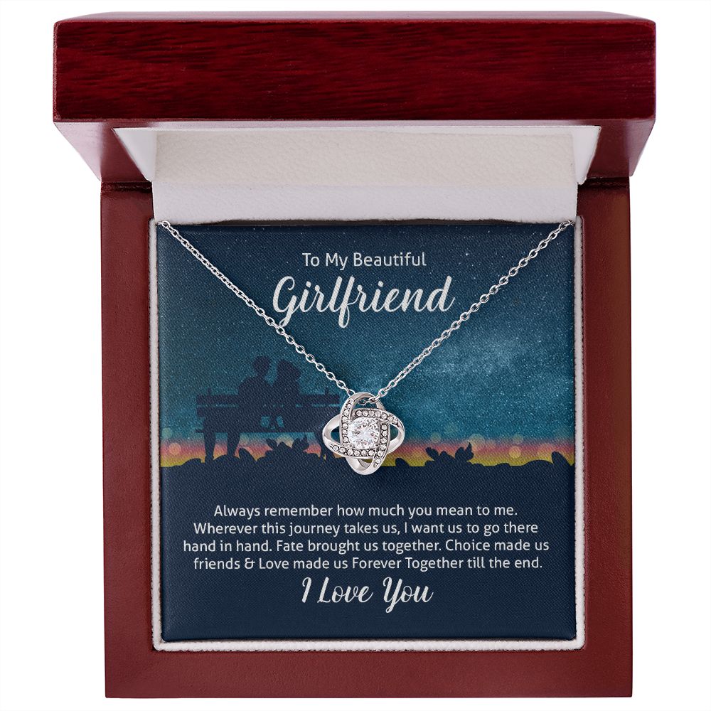 To My Wife Always Remember Infinity Knot Necklace Message Card-Express Your Love Gifts
