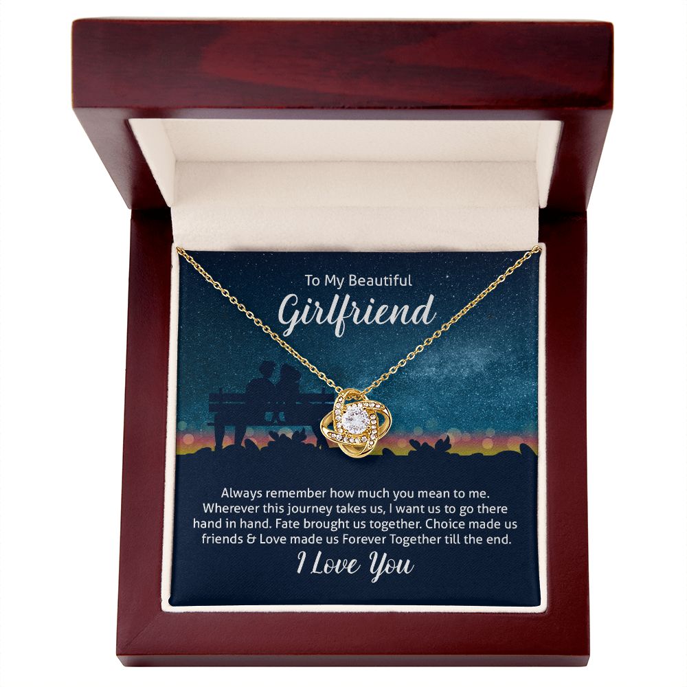 To My Wife Always Remember Infinity Knot Necklace Message Card-Express Your Love Gifts