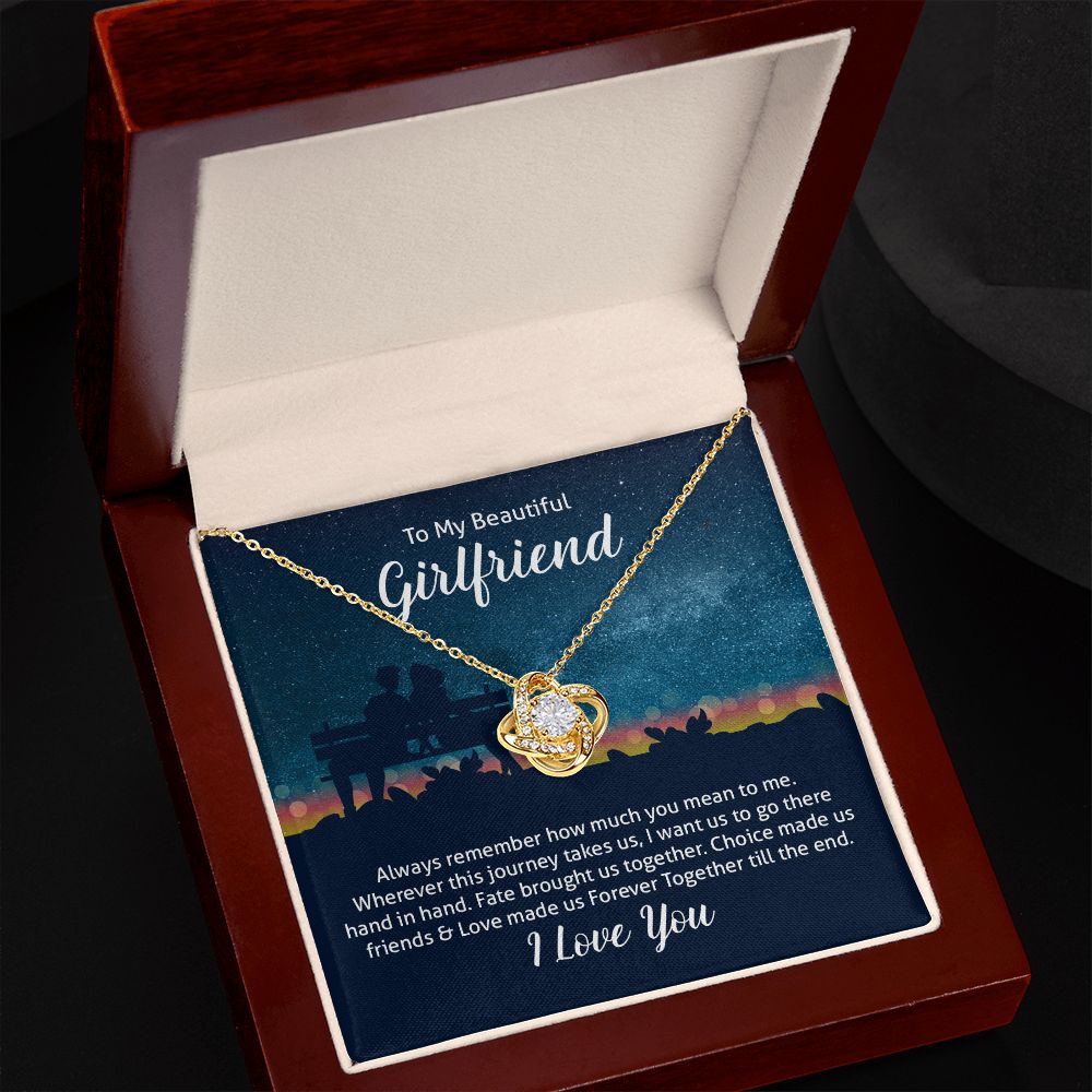 To My Wife Always Remember Infinity Knot Necklace Message Card-Express Your Love Gifts