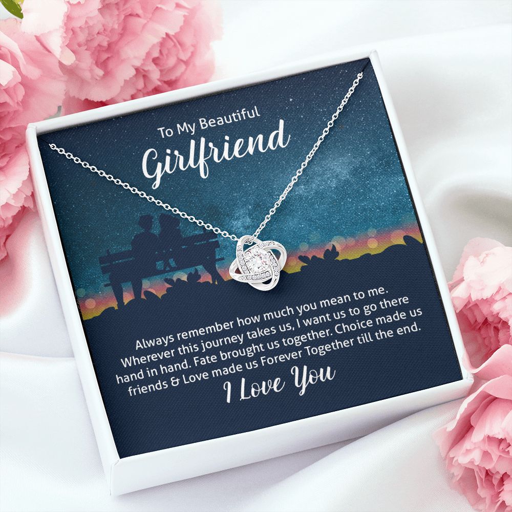 To My Wife Always Remember Infinity Knot Necklace Message Card-Express Your Love Gifts