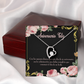 To My Wife Aniversario Feliz Forever Necklace w Message Card-Express Your Love Gifts