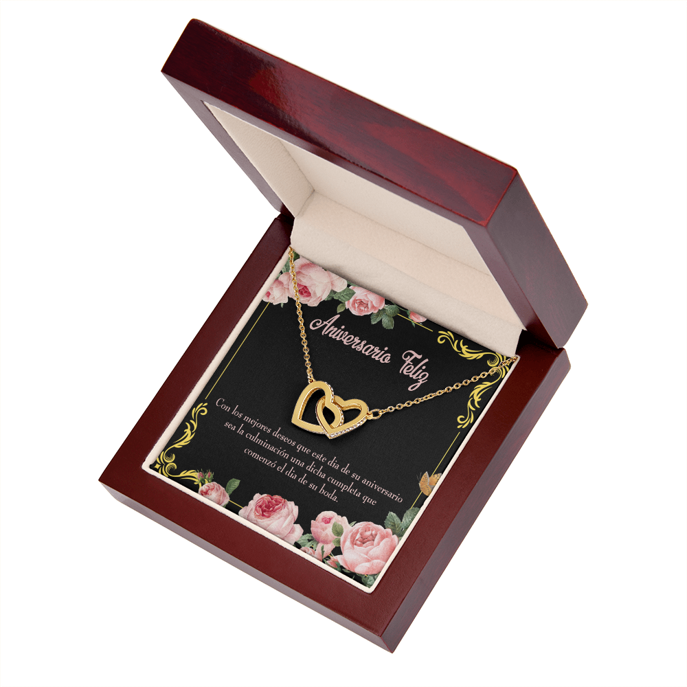 To My Wife Aniversario Feliz Inseparable Necklace-Express Your Love Gifts