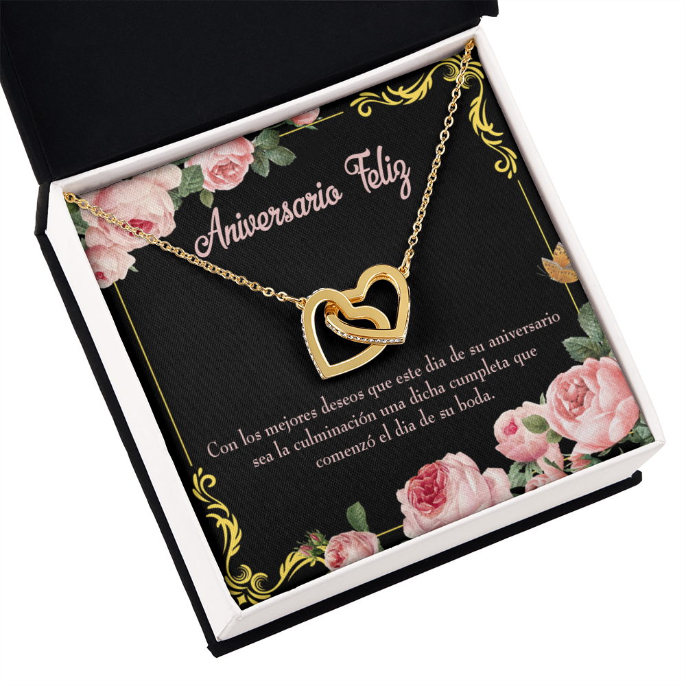 To My Wife Aniversario Feliz Inseparable Necklace-Express Your Love Gifts