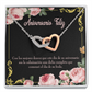 To My Wife Aniversario Feliz Inseparable Necklace-Express Your Love Gifts