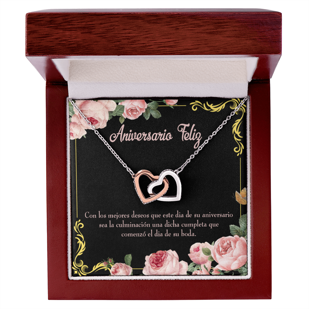 To My Wife Aniversario Feliz Inseparable Necklace-Express Your Love Gifts