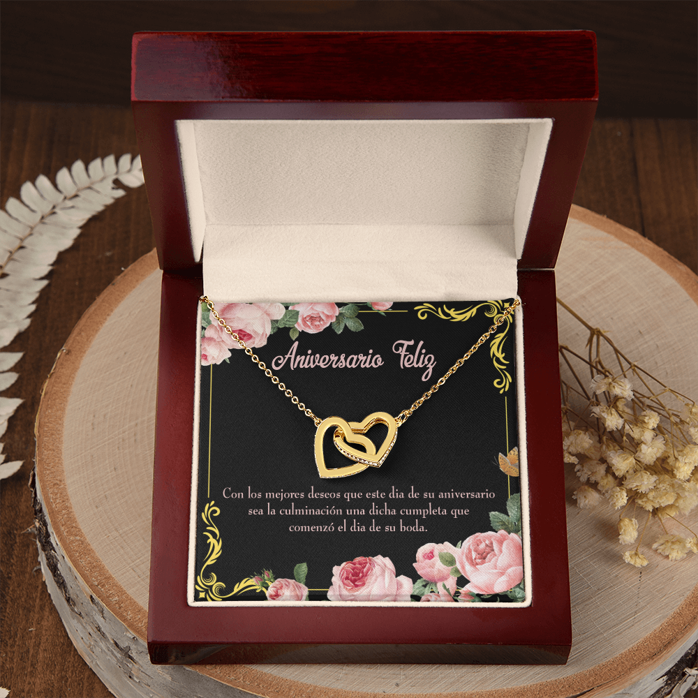 To My Wife Aniversario Feliz Inseparable Necklace-Express Your Love Gifts