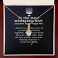 To My Wife Anyone Who Could Hope For Alluring Ribbon Necklace Message Card-Express Your Love Gifts