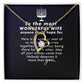 To My Wife Anyone Who Could Hope For Forever Necklace w Message Card-Express Your Love Gifts