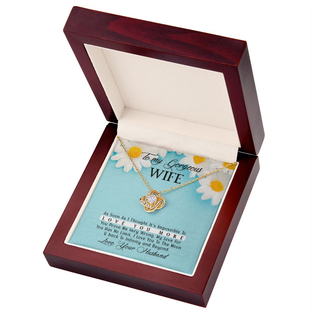 To My Wife As Soon As I Thought Infinity Knot Necklace Message Card-Express Your Love Gifts