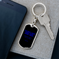 To My Wife Ask My Wife One Sec Keychain Stainless Steel or 18k Gold Dog Tag Keyring-Express Your Love Gifts