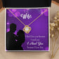 To My Wife Because I Love You Infinity Knot Necklace Message Card-Express Your Love Gifts