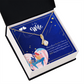 To My Wife Best Thing Happened Alluring Ribbon Necklace Message Card-Express Your Love Gifts