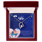 To My Wife Better Gift Forever Necklace w Message Card-Express Your Love Gifts