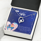 To My Wife Better Gift Forever Necklace w Message Card-Express Your Love Gifts