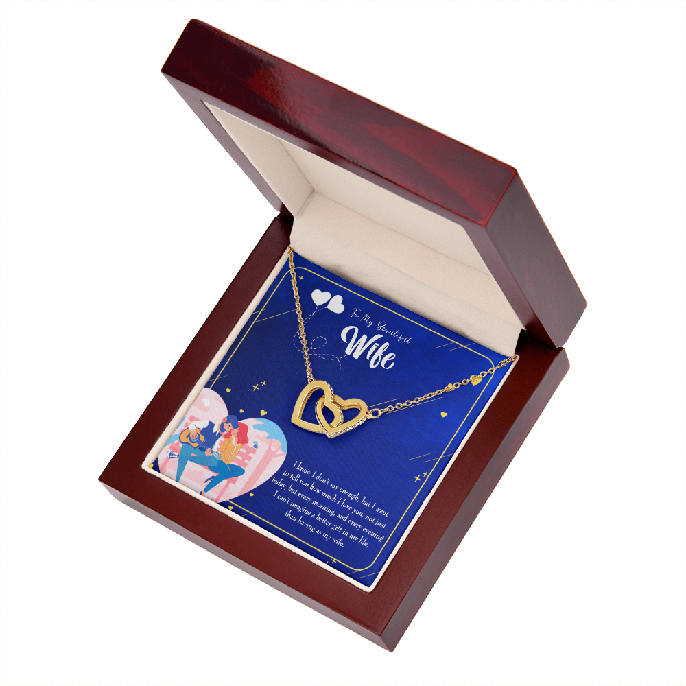 To My Wife Better Gift Inseparable Necklace-Express Your Love Gifts
