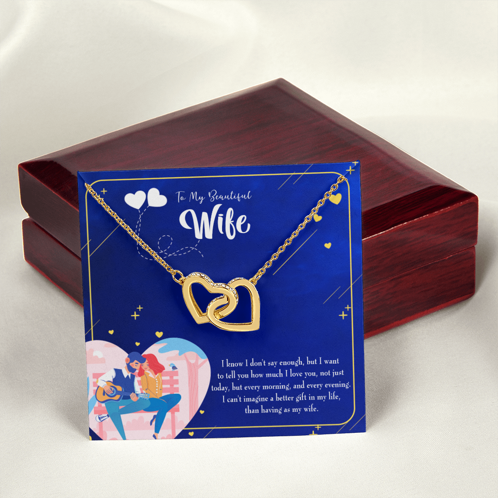 To My Wife Better Gift Inseparable Necklace-Express Your Love Gifts